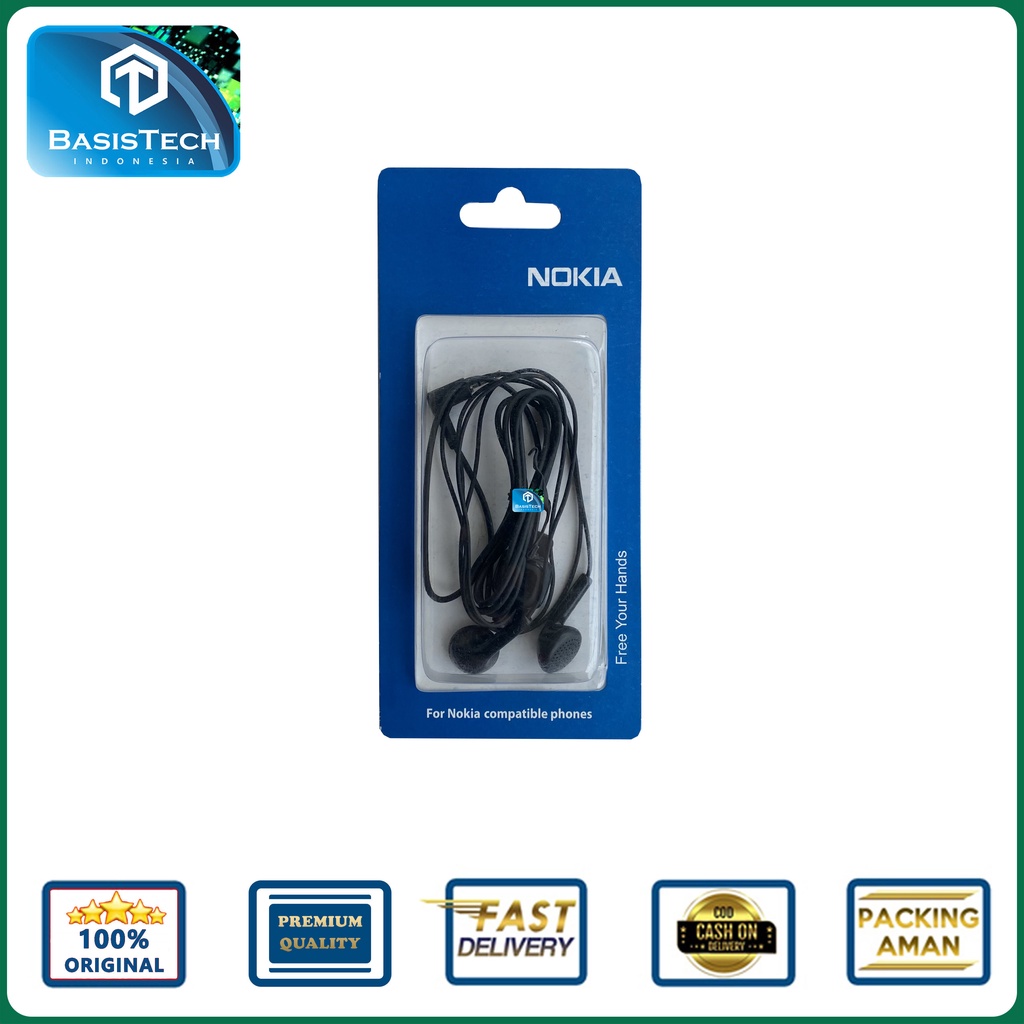 HEADSET NOKIA N SERIES COLOKAN KECIL JACK 2.5MM COMPATIBLE ALL DEVICES