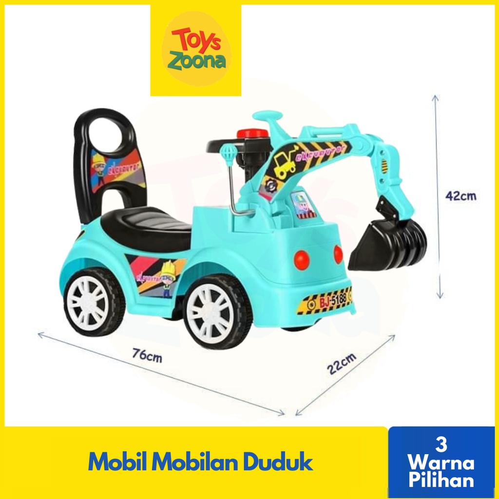 NEW! ToysZoona Mobil Mobilan Duduk Ride On Excavator / Mainan Mobil Mobilan Dorong / Mainan Mobil Duduk