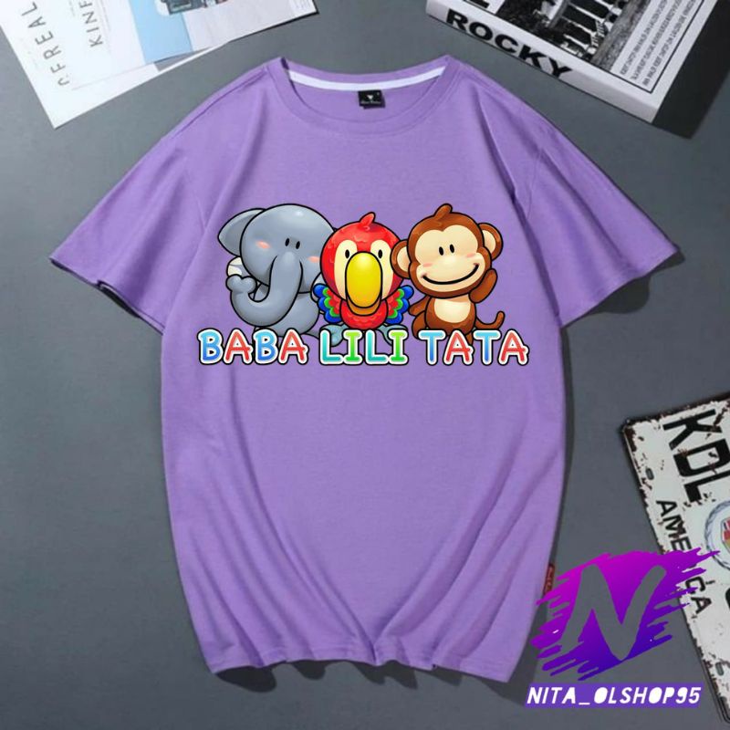 baba lili tata baju anak balita animasi kaos baba lili tata kartun anak