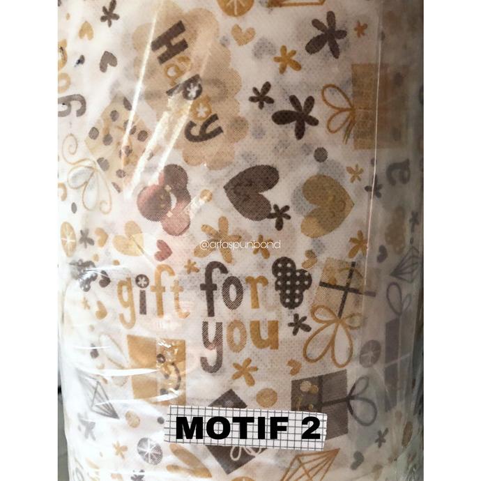 Bahan/Kain/Wallpaper Dinding Spunbond Motif, 75 Gsm (100 X 160) Asfitamarket