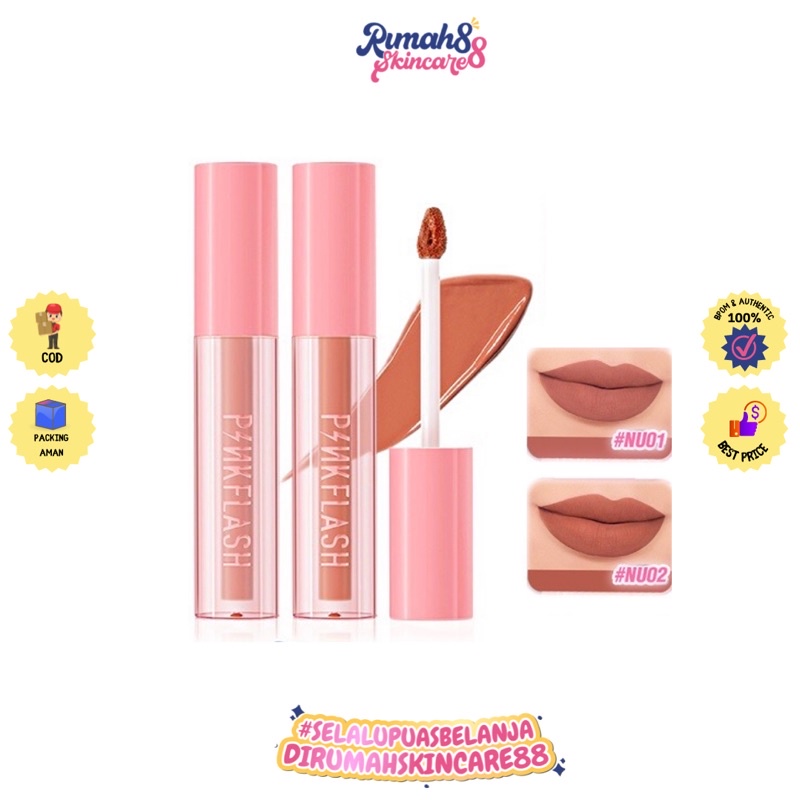 PINKFLASH Color Lasting LIP TINT Transferproof Max Liquid Lipstick Matte Lipstik