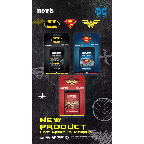 ❤ RATU ❤ Morris Eau De Parfum Pocket Super Heroes EDP 18ml | Parfum Kantong Saku