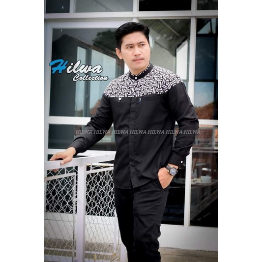 BAJU KOKO PRIA BATIK FALCON TERBARU KODE FLCN01