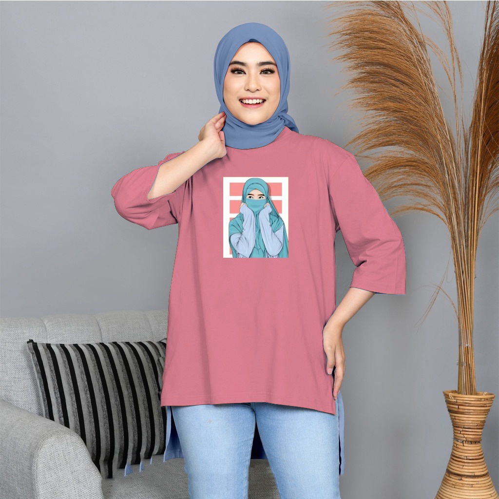 FC - TUNIK BASIC OVERSIZE WANITA HIJAB'S VARIASI 0110 DTF