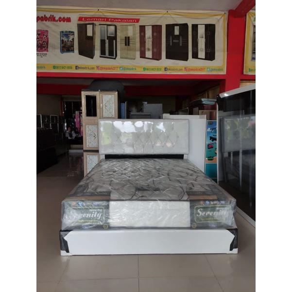 Set Divan dan Springbed Serenity 160x200 / Dipan Springbed Serenity Ukuran 160x200