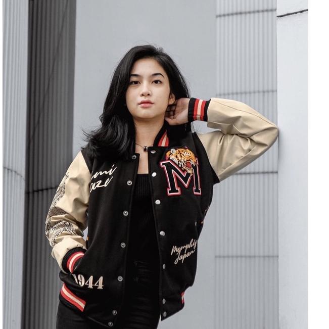 Hot Sale--JAKET VARSITY JAKET BASEBALL PRIA WANITA JAKET RACING PRIA WANITA JAKET BOMBER VARSITY JAC