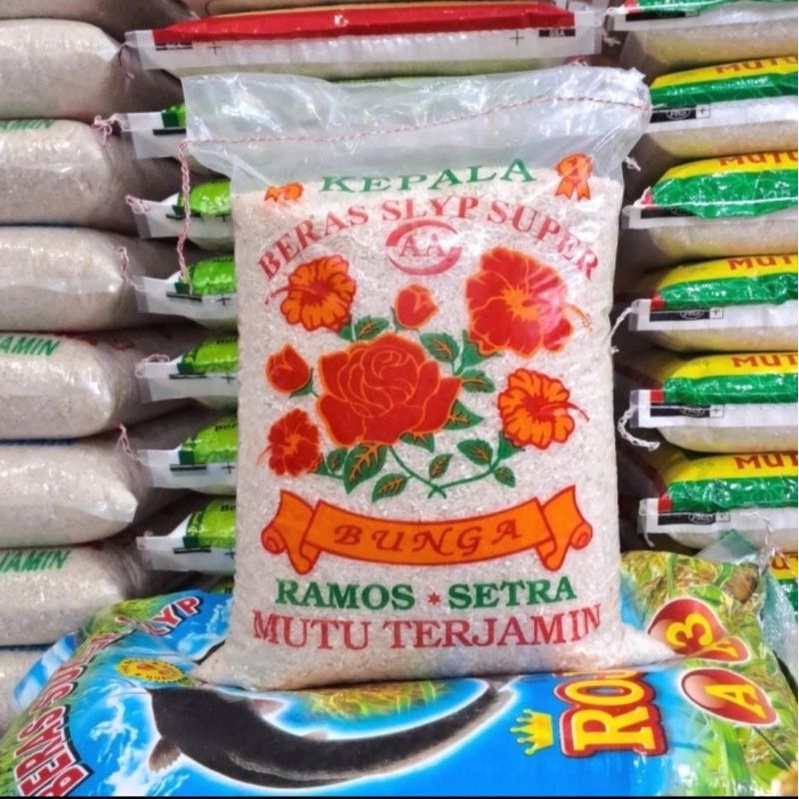 

Beras SLYP Super Ramos Setra CAP BUNGA 5 Kg [GOJEK/GRAB]