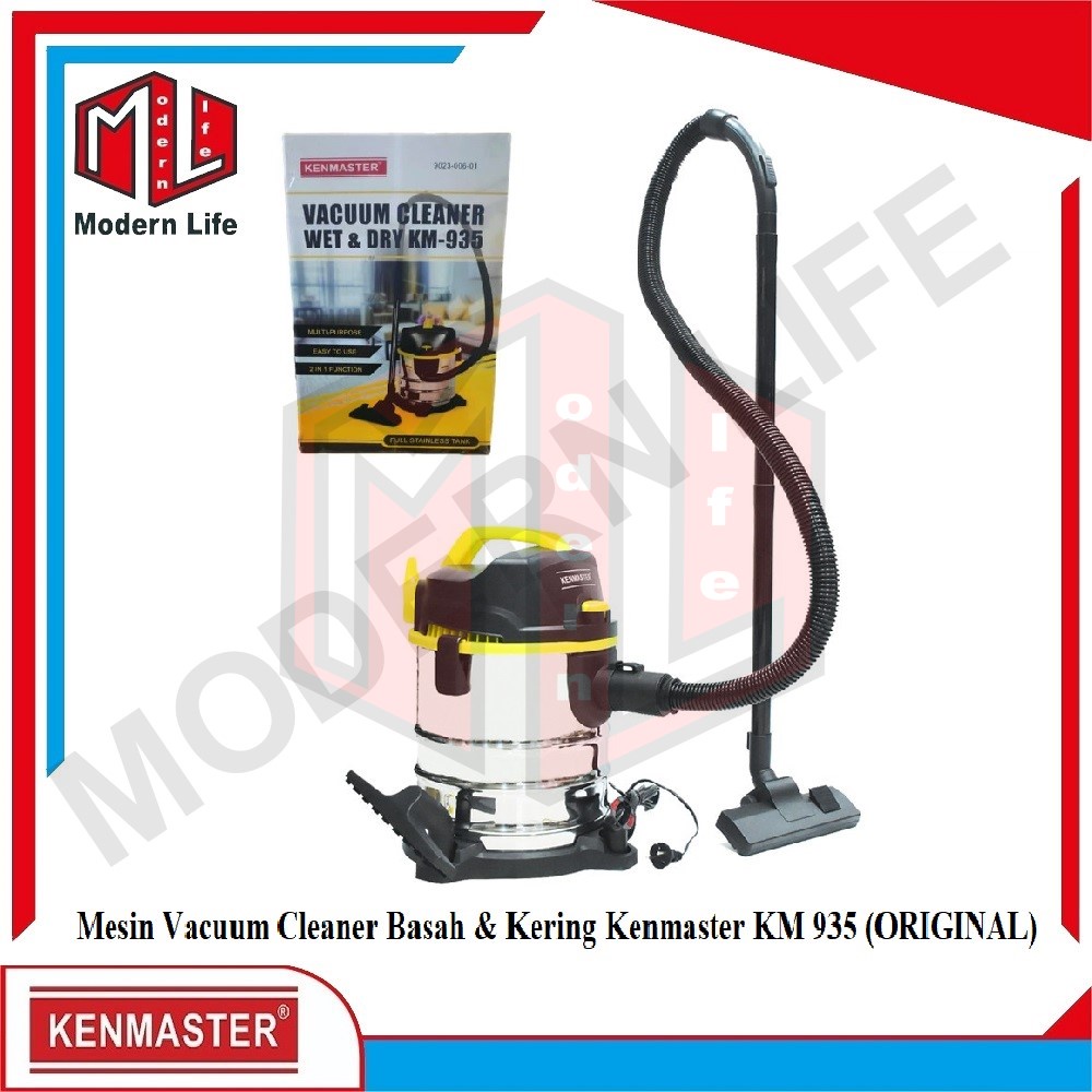 Kenmaster KM-935 Vacuum Cleaner Wet &amp; Dry Penyedot Basah &amp; Kering 20 L