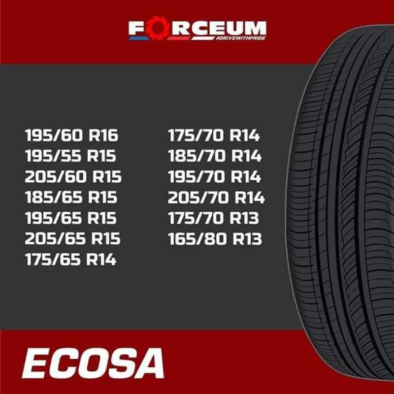 Ban mobil baru forceum 185/70 R14 (ecosa)