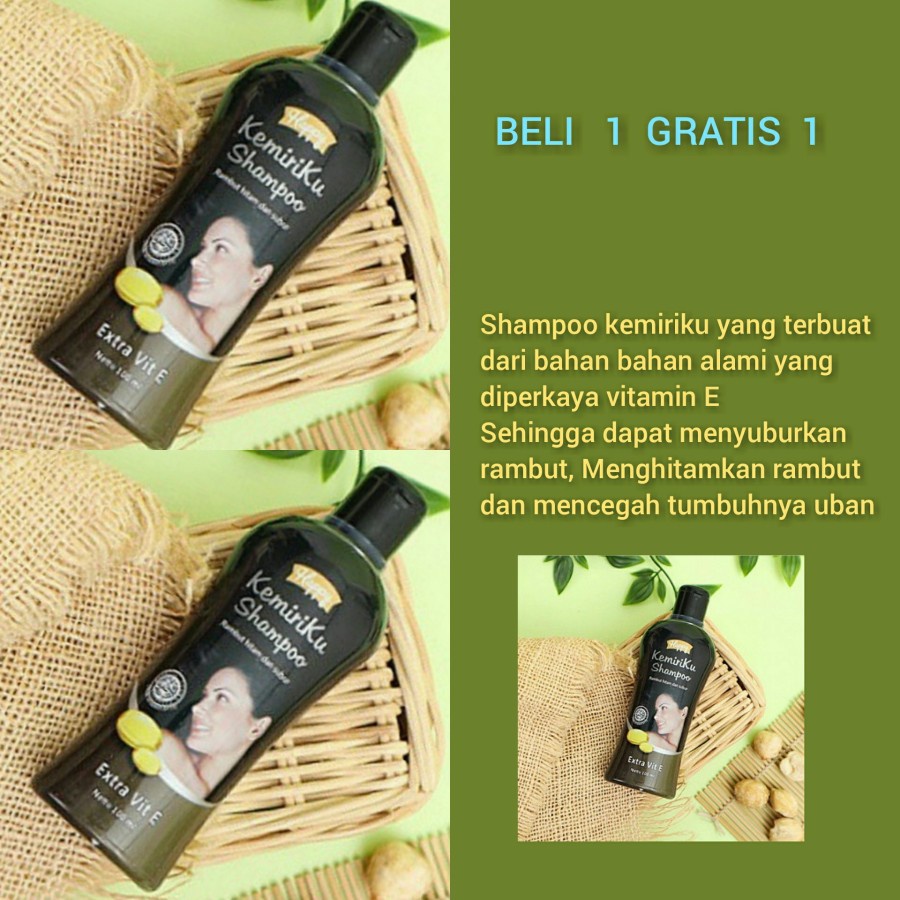 PAKET 2 BOTOL HAPPY KEMIRIKU SHAMPOO UBAN