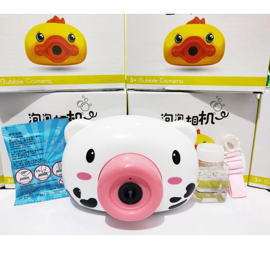 Murah Meriah MAINAN ANAK BUBBLE CAMERA KAMERA GELEMBUNG SABUN KARAKTER SPIDERMAN HELLO KITTY DORAEMO