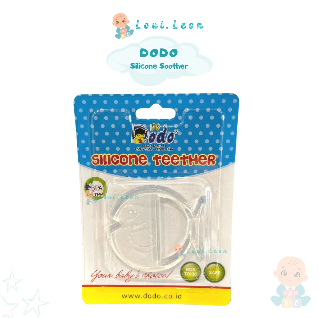 DODO Silicone teether bening / mainan gigitan bayi silikon Dodo