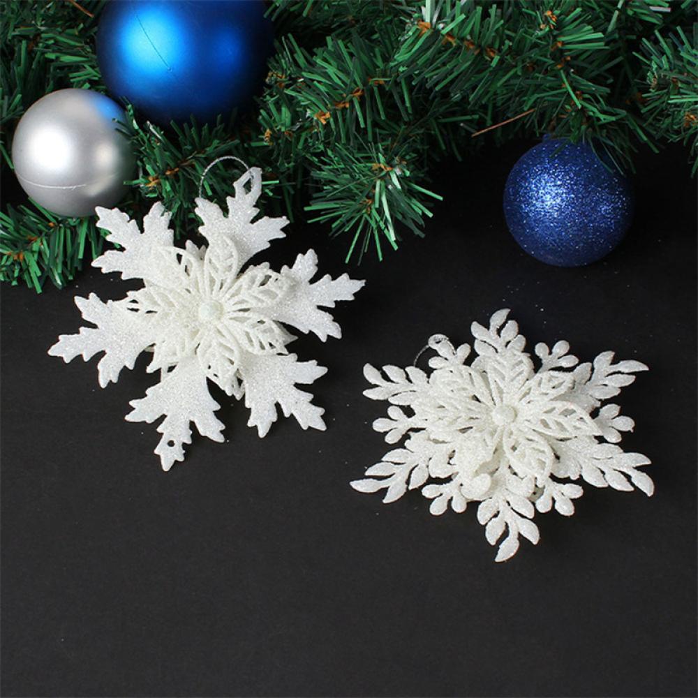 Timekey Ornamen Snowflake Tiga Dimensi Untuk Dekorasi Pohon Natal L2Z4