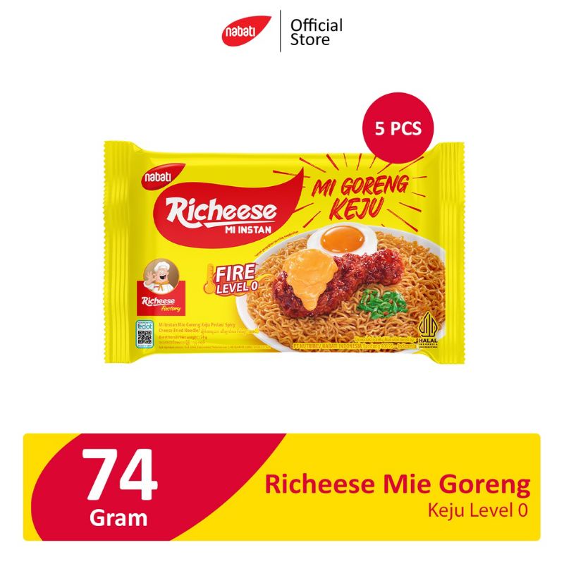 

Richeese mie fire nabati level 0