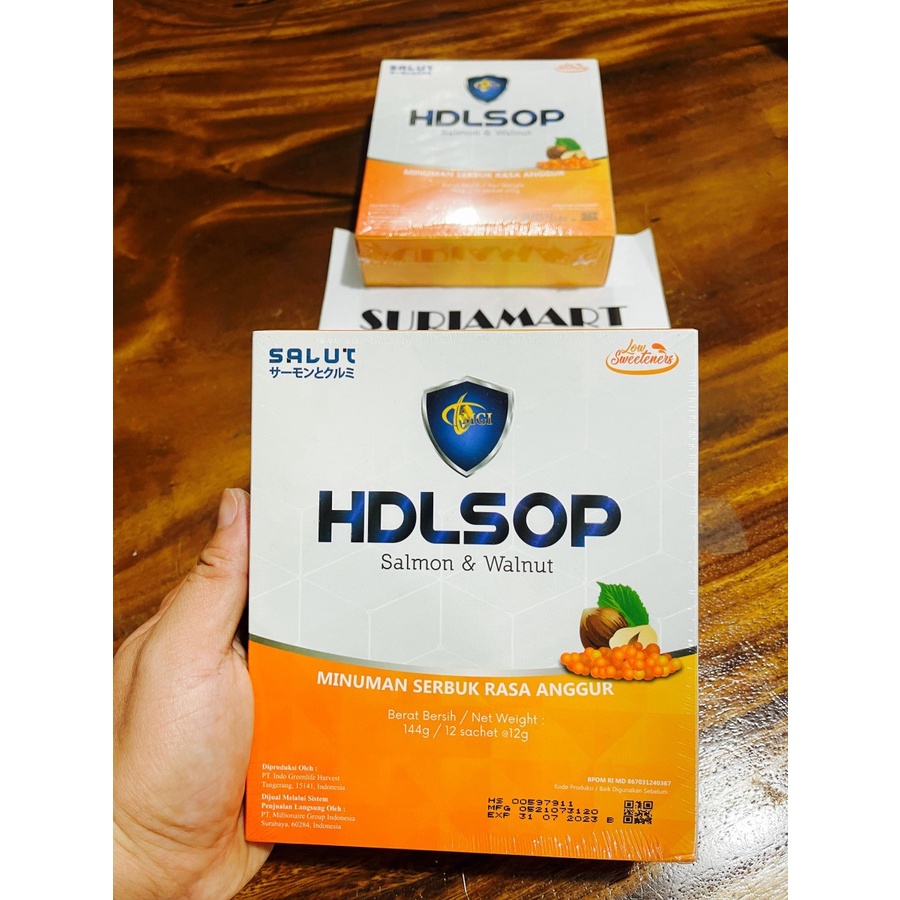 HDLSOP MCI Minuman Collagen, L-Glutathione, Salmon DNA isi 12