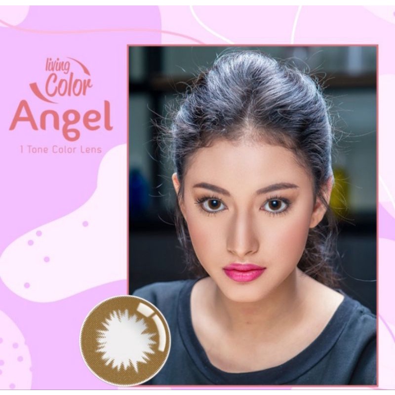 Living Color Angel Softlens Warna Ukuran Normal