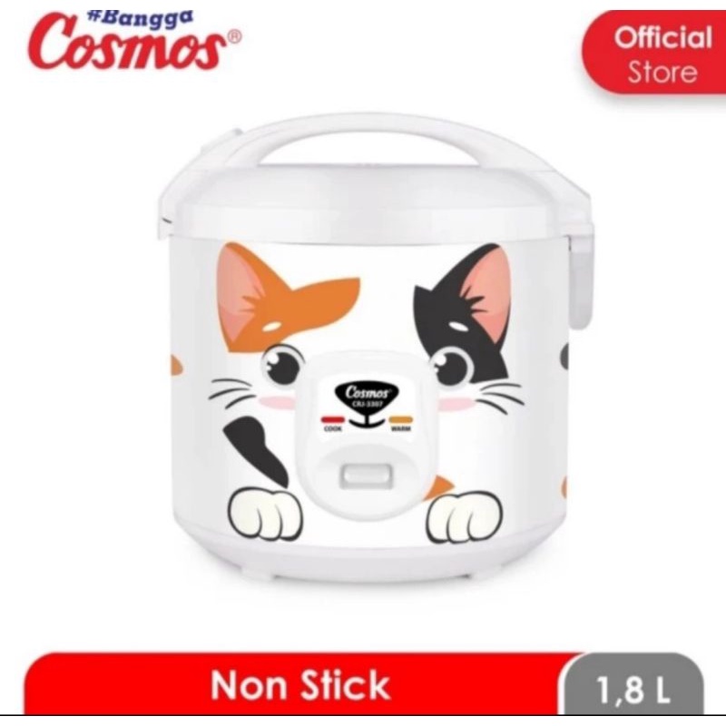 COSMOS CRJ- 3307 RICE COOKER nonstick 1.8 L/ 3307 C