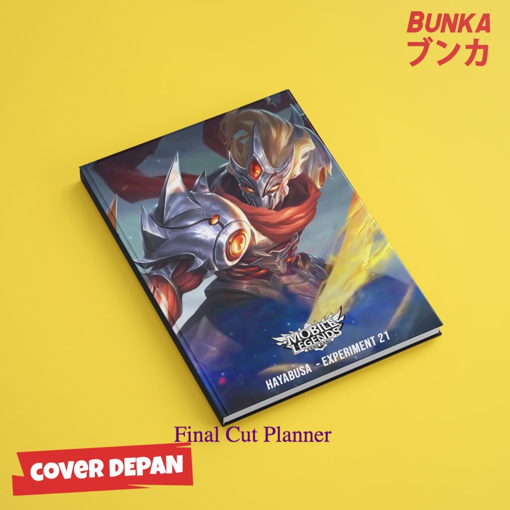 

Notebook Mobile legends Hayabusa Experiment Hardocover A5 Buku tulis catatan Notes Agenda planner Jurnal .