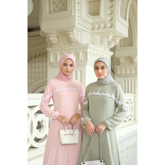 Ounadoutfit Fatimah dress wanita premium | dress kondangan | baju muslimah | outfit pengajian | baju muslim wanita | dress kondangan | abaya muslim | dress abaya