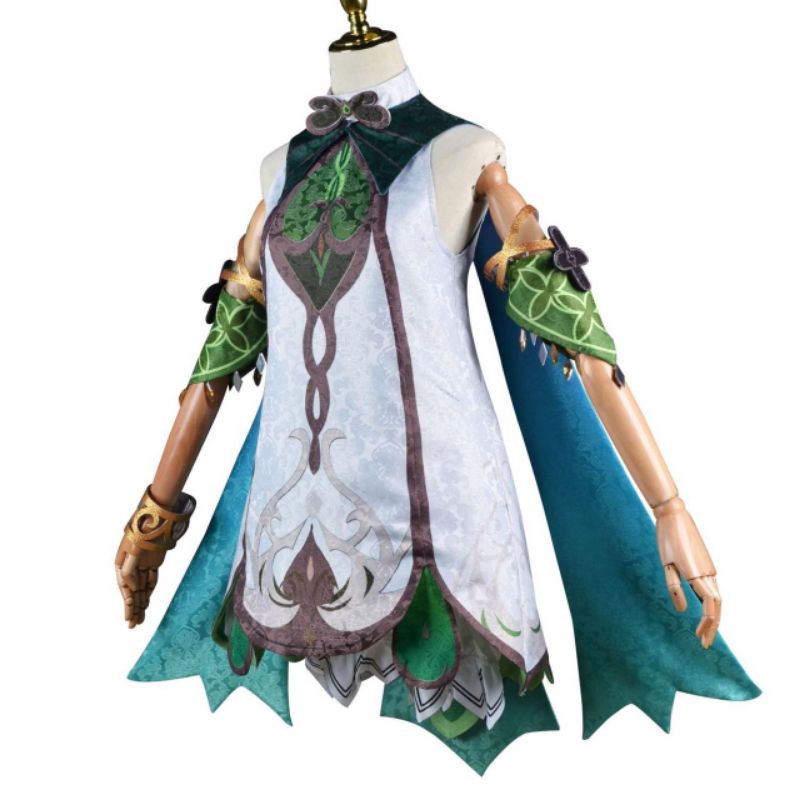 [MikanHiro Store] Genshin Impact Nahida Cosplay Costume Genshin Lesser Lord Kusanali Cosplay