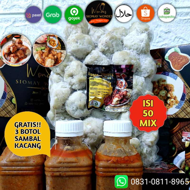 

Siomay Wondes Somay Siomay Ikan Tenggiri Asli isi 50 Mix Halal Frozen