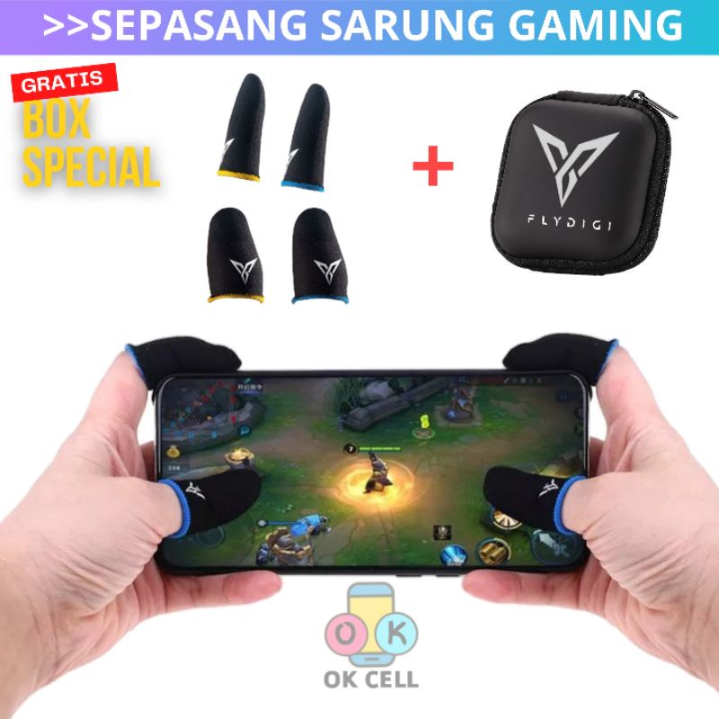 PAKET - Sarung Game jempol Gaming Flydigi Anti Keringat Premium