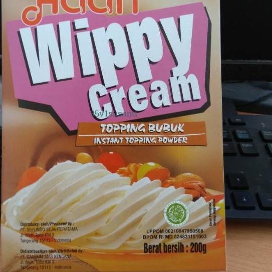 

Terbaik WIPPY CREAM HAAN WHIPPING CREAM BUBUK 200 GRAM !!