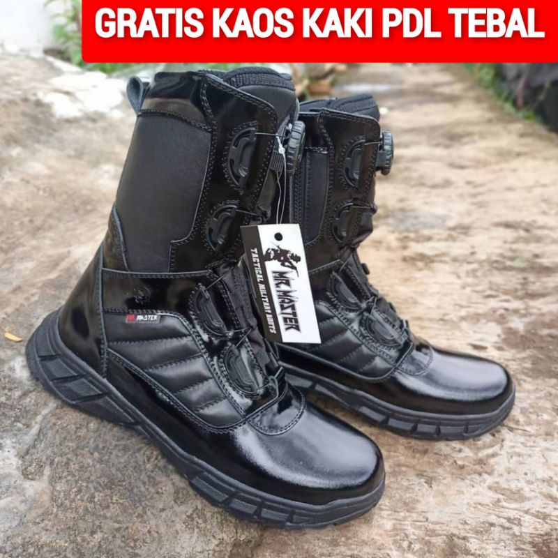 SEPATU PDL TALI PUTAR MODEL TERBARU MERK MR MASTER KULIT SAPI ASLI SEPATU PDL DINAS LAPANGAN TNI POLRI SECURITY SATPAM