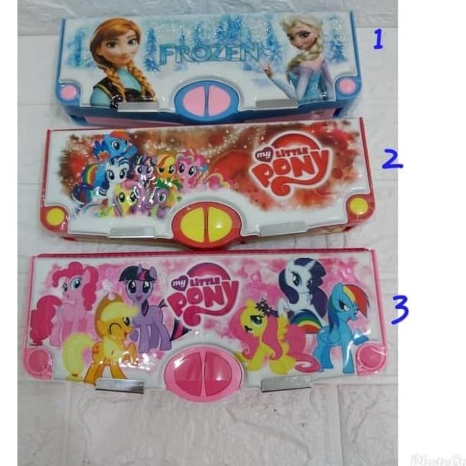 

Tempat pensil magnet tombol pencet lengkap karakter