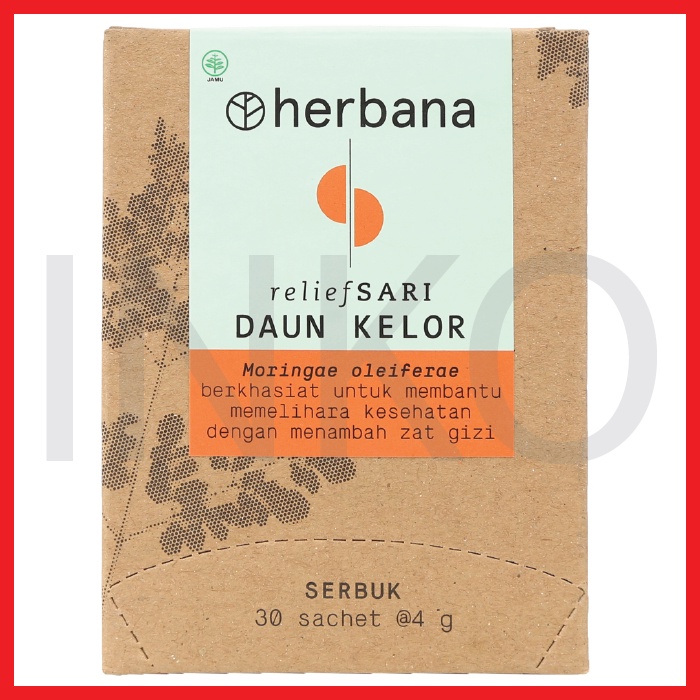 

HERBANA RELIEF SARI DAUN KELOR SERBUK SACHET 30X4GR