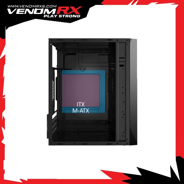 VenomRX Kingpin M-ATX with PSU Powercore 300W