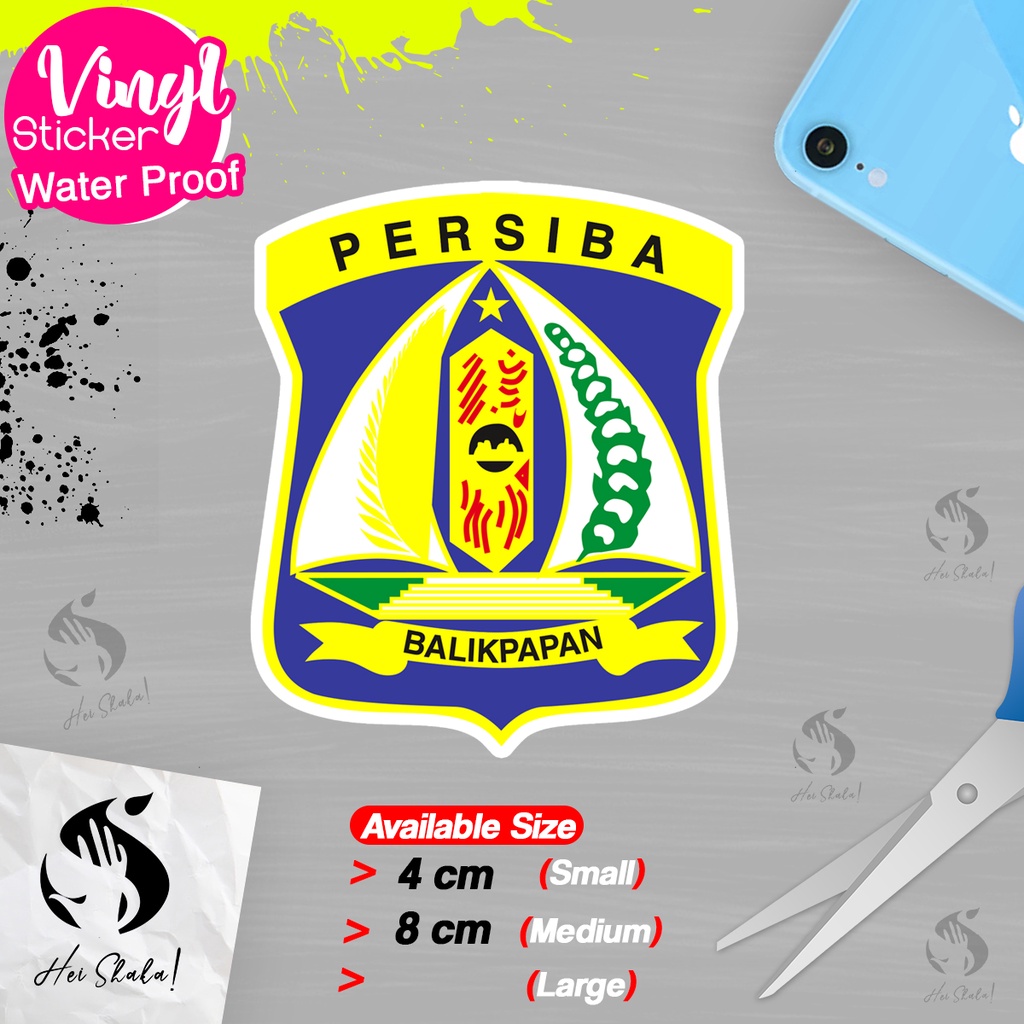 

Stiker Persiba Balikpapan Liga Indonesia Sticker Sepak Bola Emblem Logo Anti Air Bahan Vinyl