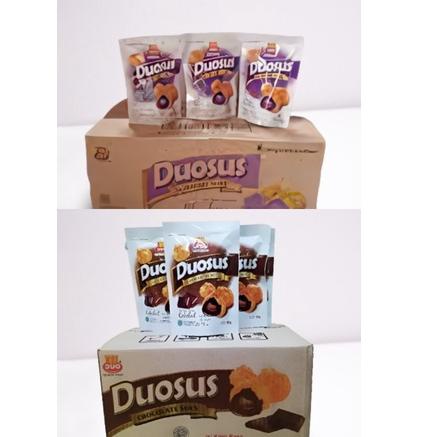 

Murah.. Snack duosus coklat dan blueberry dus ( 1 dus isi 30pcs) cemilan duo Sus enak dan murah WDK