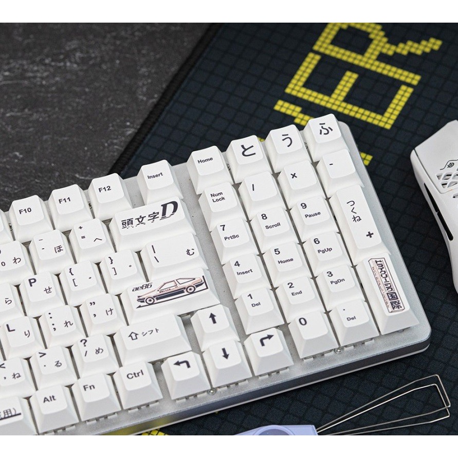 Yiqi But 86 PBT Dye-sub Keycaps 124 set Cherry Profile