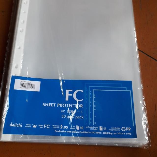 

Serba Meriah Daichi PP pocket display book F4 isi 50 lembar TRANSPARAN