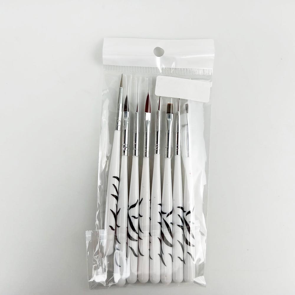 BRUSH KUTEK KUKU ZEBRA NAIL ART 8 PCS