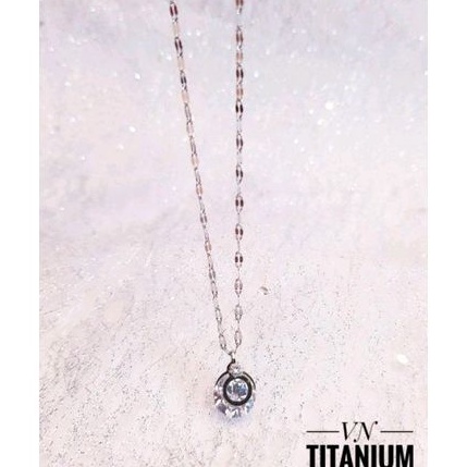 Set Perhiasan Titanium Wanita Silver Import 1012b