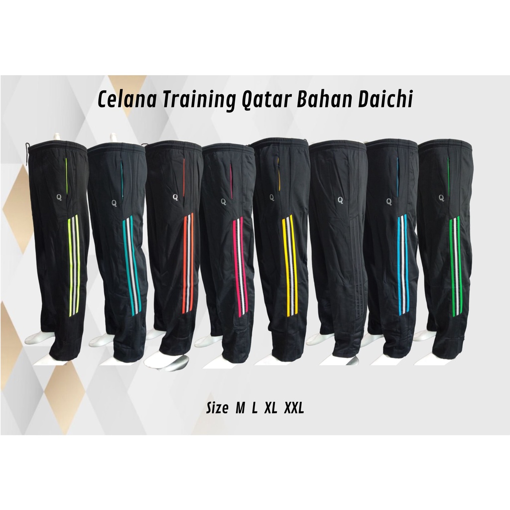 CPJDDQ Celana Panjang Training Qatar diadora Celana Olahraga