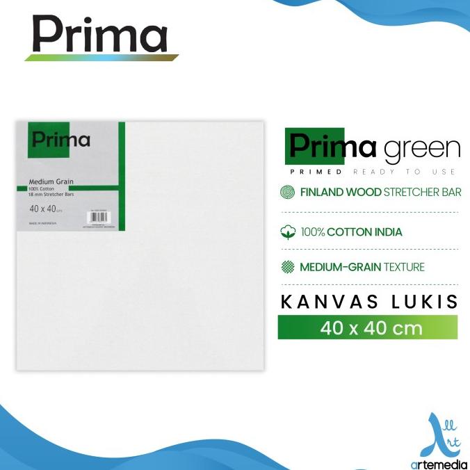 

Kanvas Lukis Prima Green 40x40cm Cotton Canvas Non COD