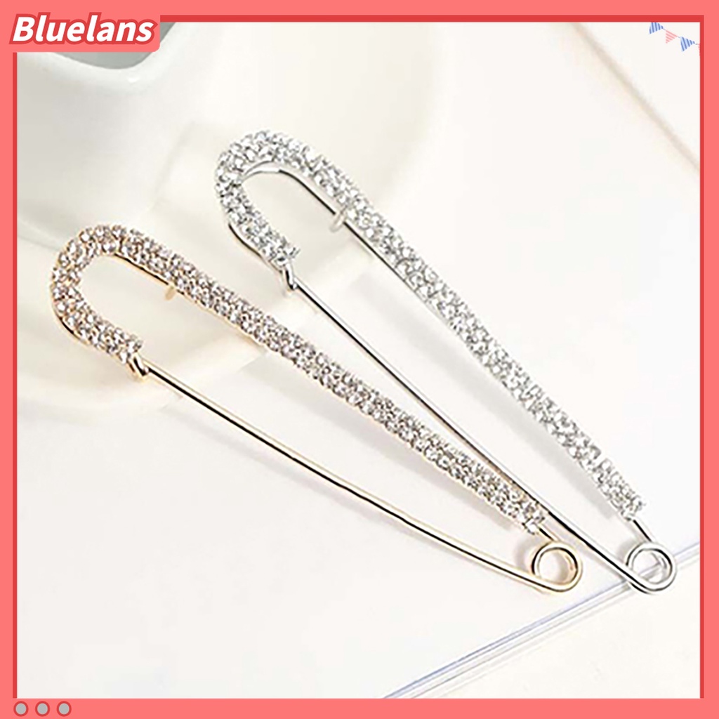 Bluelans 1Pc Bros Pin Besar Hias Mutiara Berlian Imitasi Untuk Wanita
