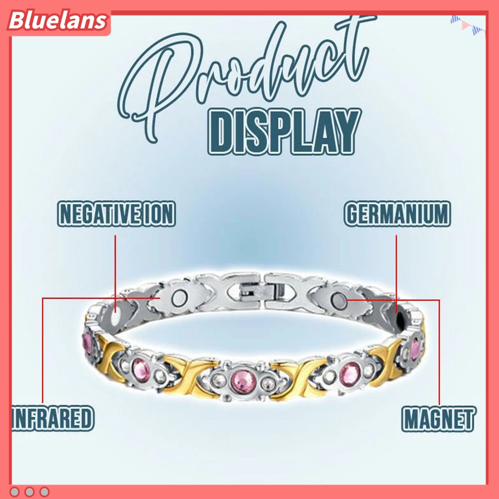 Gelang Rantai Tebal Dengan Gesper Magnetik Untuk Kesehatan Wanita