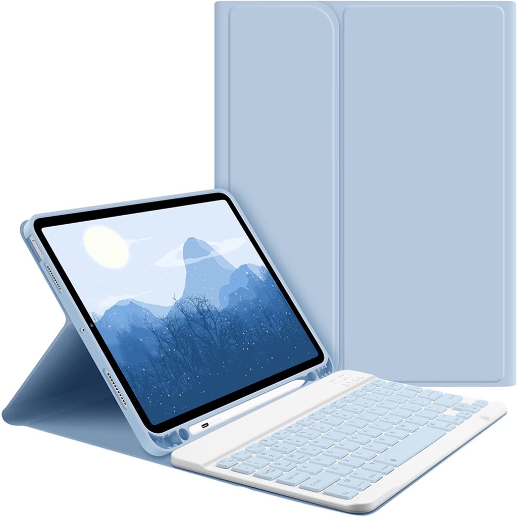 【Beli dua diskon 20%】 Goojodoq For ipad Casing Keyboard Bluetooth Untuk