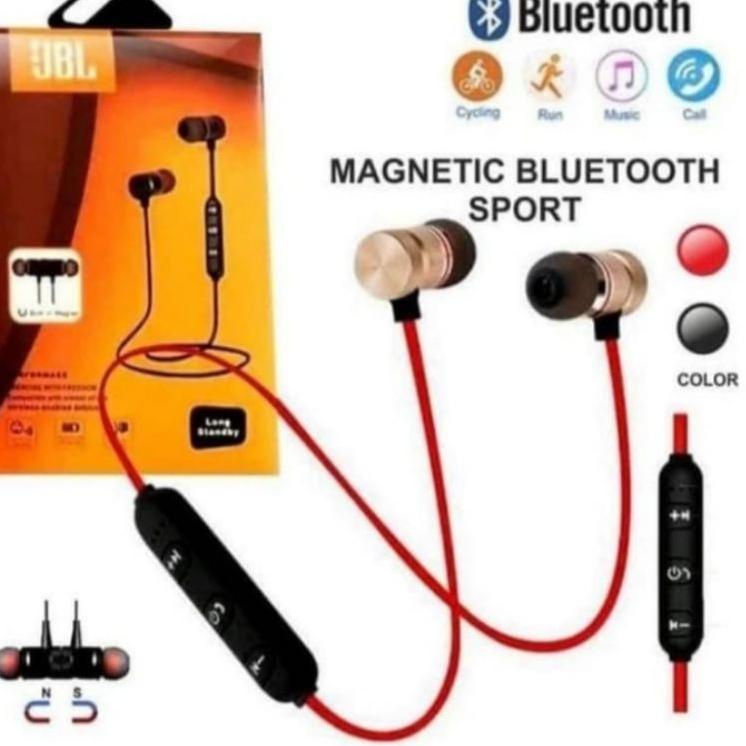 Grosiran--HEADSET BLUETOOTH JBL MAGNETIC SPORT HF HANDSFREE EARPHONE JBL MAGNET
