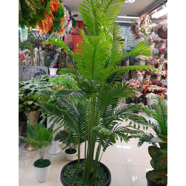 Pohon Palem Besar Artifisial import / Pohon Daun plastik / Pohon Dekorasi Artifisial