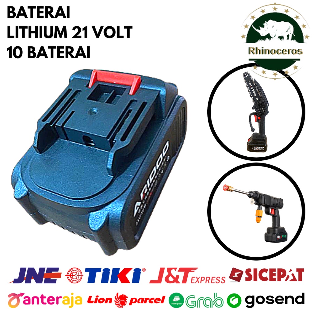 Baterai Lithium Jet Cleaner 21 Volt Baterai Washer Gun 10 Pcs Baterai