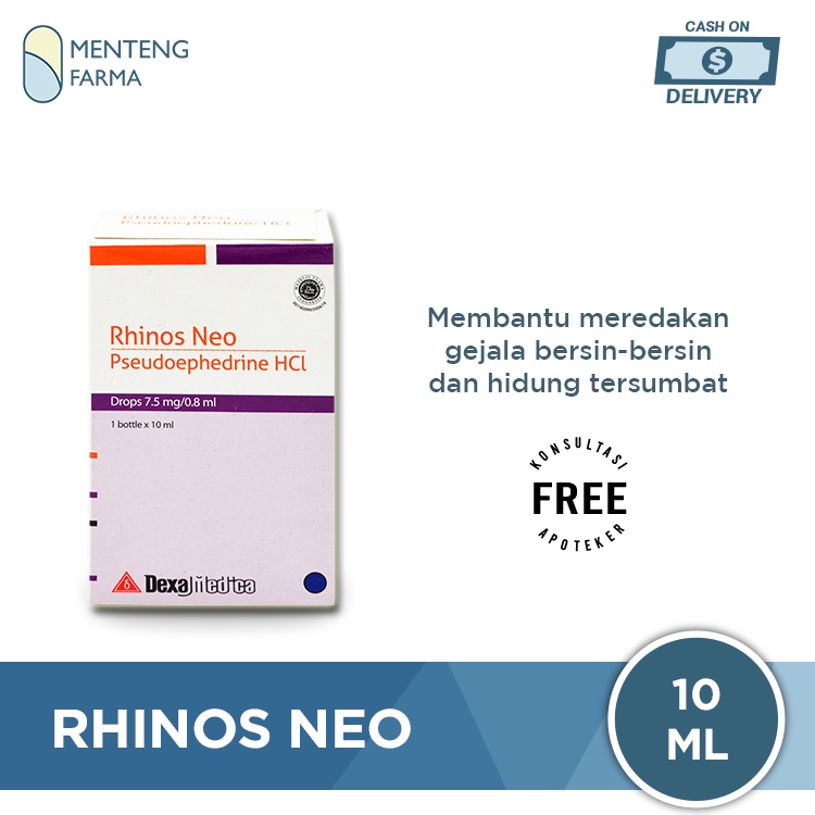Rhinos Neo Drops 10 mL - Obat Tetes Pilek Anak