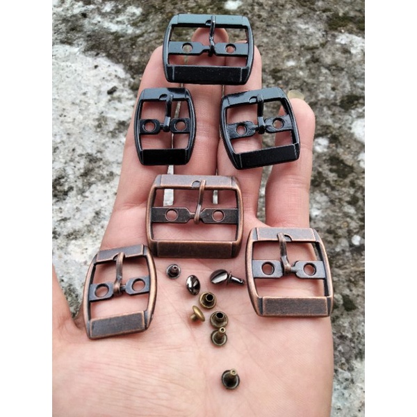 GESPER  SANDAL PRIA WANITA GESPER LUBANG + PAKU RIVET GESPER KOTAK (1,8 CM)(2,3 CM)(3 CM) GESPER SAN