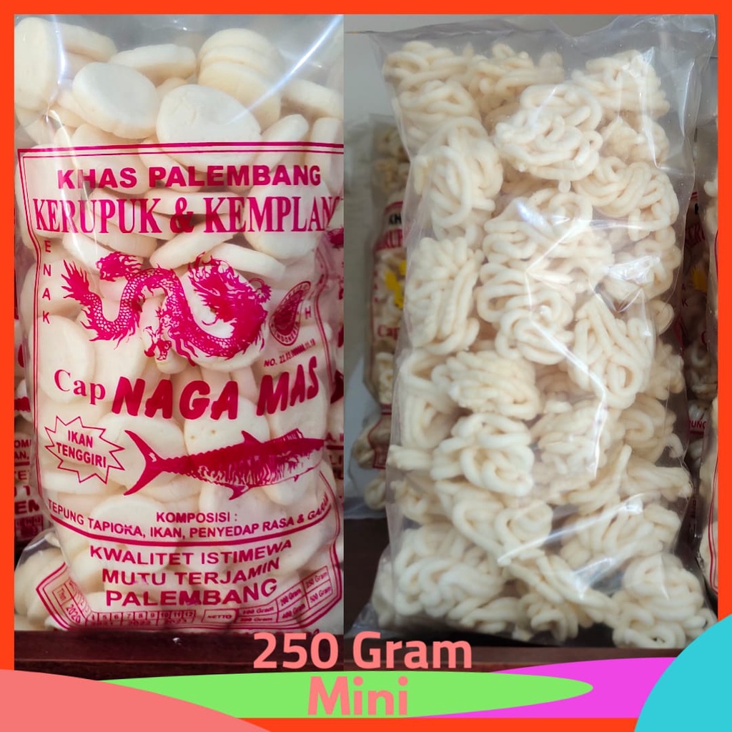 

KERUPUK DAN KEMPLANG MINI NAGA MAS PALEMBANG 250 GRAM