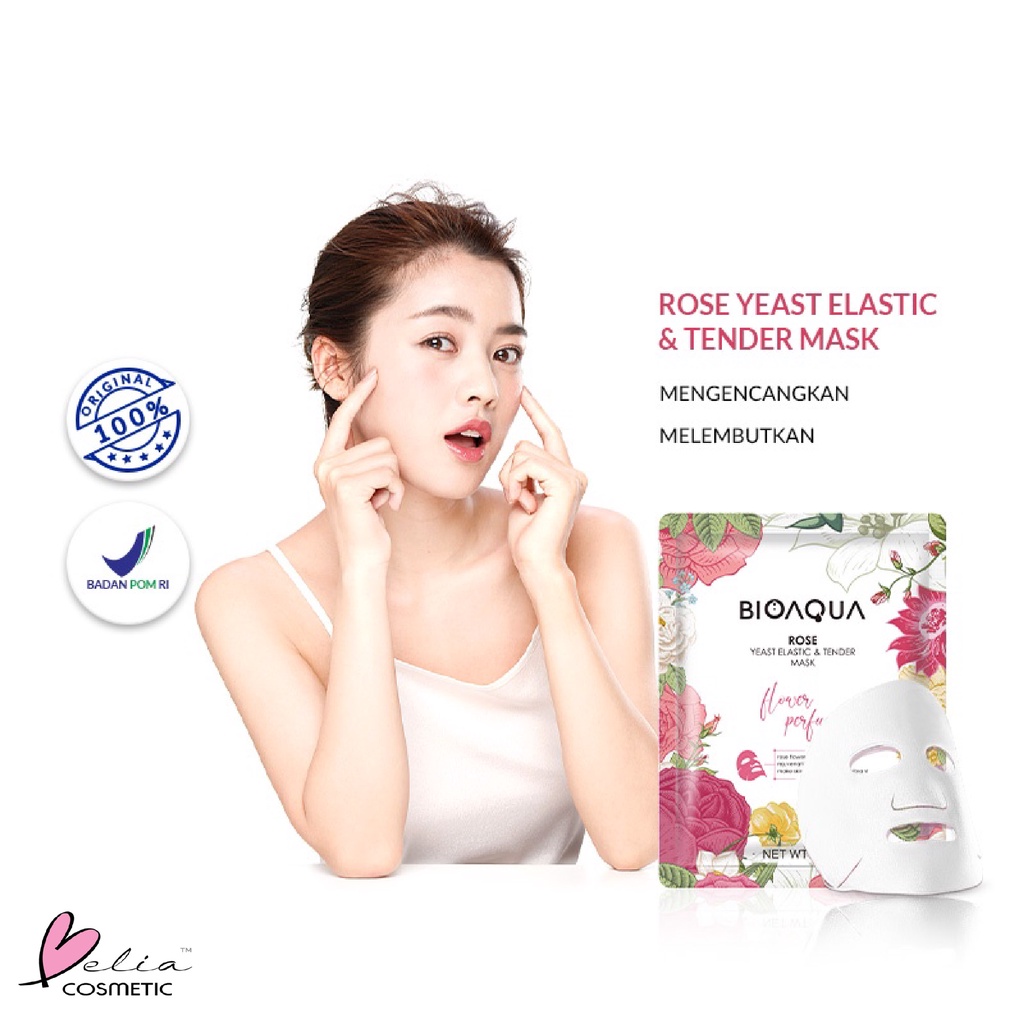 ❤ BELIA ❤ BIOAQUA Sheet Mask Master Series Plant | Flowers | Fruit | Eye Mask | Facial Mask Brightening Glowing Moisturizing Skin Care | Hydrating Essence Face Mask Brightening Anti Acne Jerawat | Honey Vitamin C Masker Wajah Muka Pelembab Kulit Cosmetics-BA S_Mask Rose
