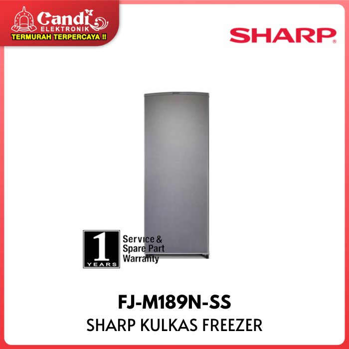 SHARP Kulkas Freezer 185 Liter  FJ-M189N-SS